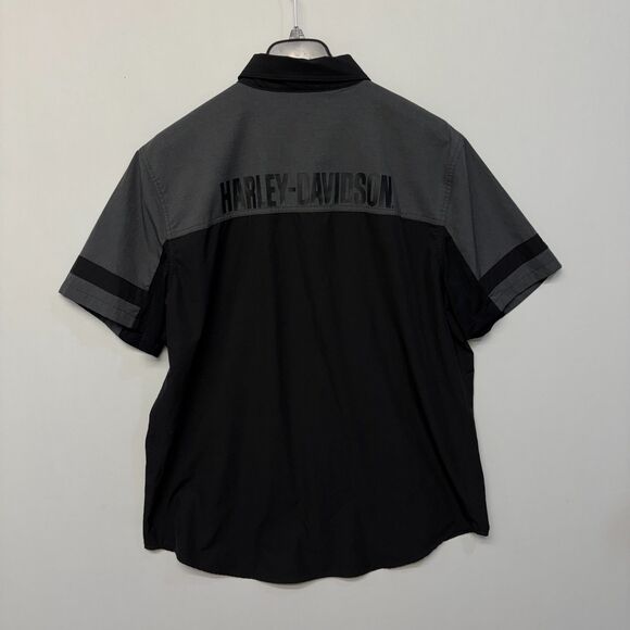 Harley Davidson Men HD Performance Button Shirt Top Size XL X-Large C053 -15 - Picture 2 of 14